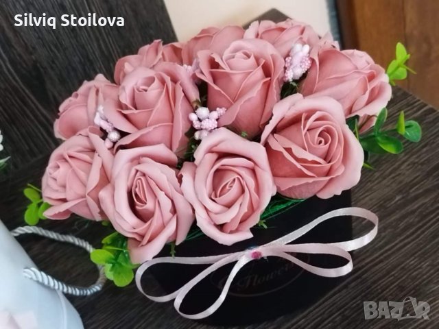Луксозна кутия със сапунени рози, снимка 3 - Декорация за дома - 37412884