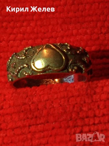 СТАРИНЕН БЕЛ ЕПОК Стил ОРНАМЕНТИРАН СРЕБЪРЕН ПРЪСТЕН СРЕБРО 925 РЪЧНА ИЗРАБОТКА със СЪРЧИЦЕ 34378, снимка 14 - Антикварни и старинни предмети - 39637814