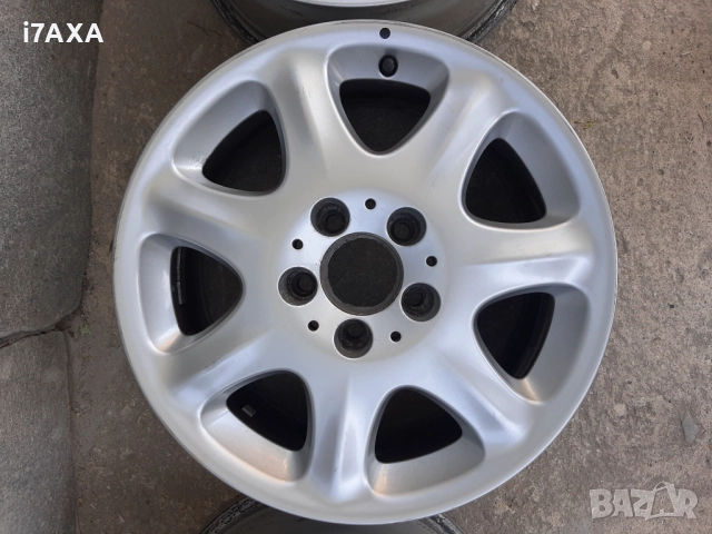 Оригинални алуминиеви джанти Мерцедес W220 Mercedes ET46 7 1/2 J 16H2 16” 5x112 A220401, снимка 3 - Гуми и джанти - 51526093