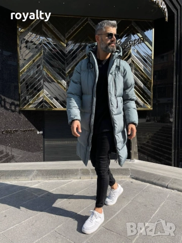 Мъжко Зимно Дълго Яке , снимка 2 - Якета - 52281196