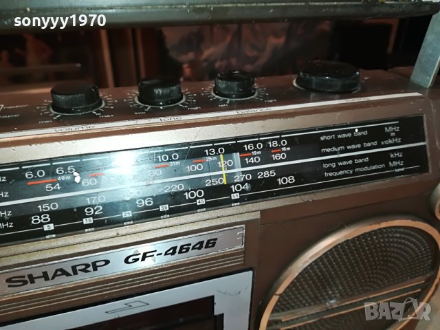 sharp-касетофон GF-4646 2306231553, снимка 2 - Радиокасетофони, транзистори - 41331954