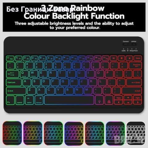 Нов Защитен Калъф с Магнитна Клавиатура за таблет iPad Pro 12.9 инча, снимка 3 - Таблети - 44207759