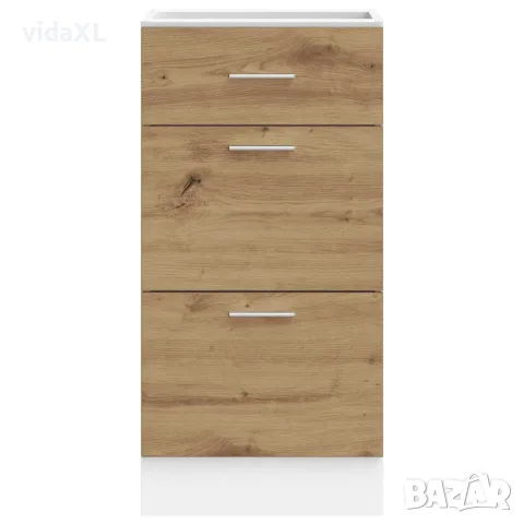 vidaXL Долен шкаф "Lyon", дъб Artisan, 40x46x81,5 см, инженерно дърво, снимка 4 - Шкафове - 56148221