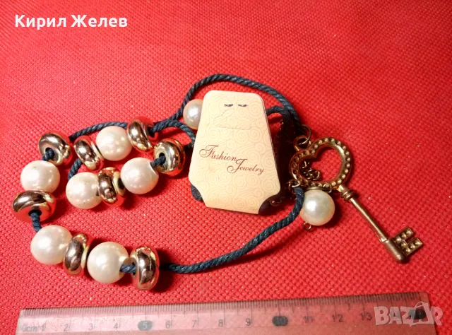 СТИЛНА МОДНА АРТ ОГЪРЛИЦА КОЛИЕ ВИНТИДЖ УКРАШЕНИЕ 47337