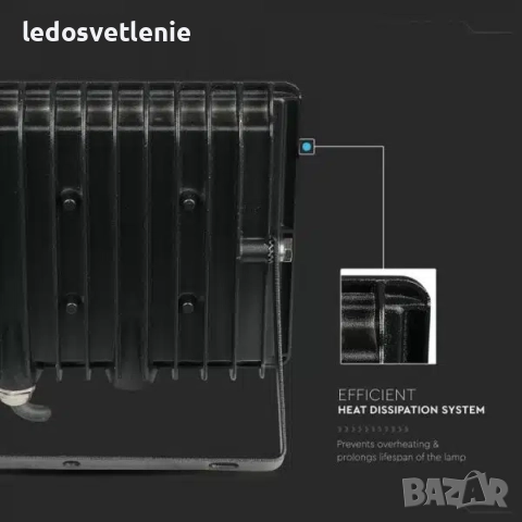 LED Прожектор 50W=250W V-tac 2 Години Гаранция Светодиоден , снимка 3 - Прожектори - 30067228