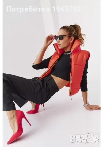 Дамска грейка в оранжев цвят 999230 FASARDI, снимка 4 - Якета - 47766696