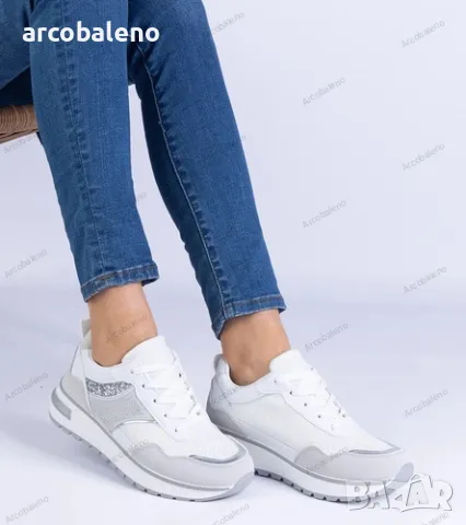 Дамски маратонки, декорирани с блясък и циркони Savina, 3цвята , снимка 13 - Маратонки - 49033409