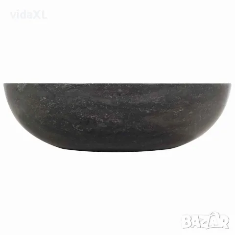 vidaXL Мивка, 40x12 см, мрамор, черна, снимка 6 - Мивки - 56146011