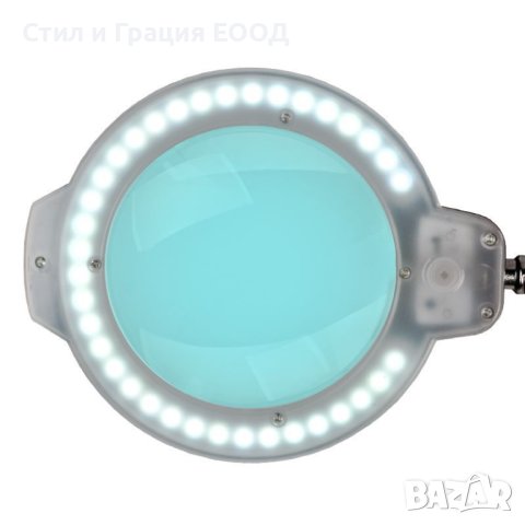 Лампа лупа LED Glov Moonlight 8013/6"- 5 диоптера  настолна бяла,черна, снимка 4 - Друго оборудване - 41792092