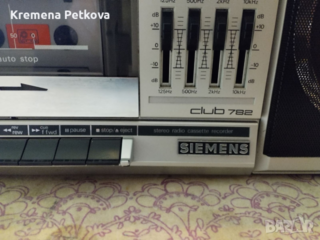 Касетофон SIEMENS CLUb782, снимка 6 - Радиокасетофони, транзистори - 44572985