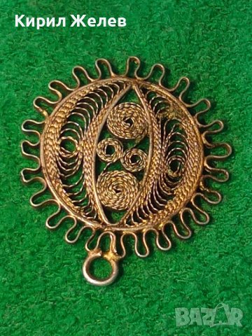 СРЕБЪРНА ФИЛИГРАННА ВИСУЛКА МЕДАЛЬОН РЪЧНА СТАРА МАЙСТОРСКА ИЗРАБОТКА 22416, снимка 5 - Антикварни и старинни предмети - 33127039