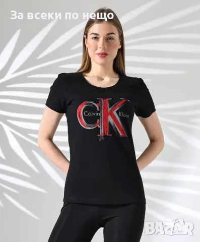 Calvin Klein Дамска Тениска👚Дамска Блуза С Къс Ръкав Келвин Клайн - Налични Различни Цветове, снимка 13 - Тениски - 48932401