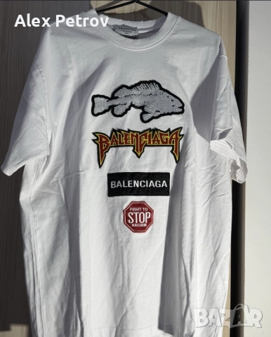 Balenciaga ,Louis Vuitton , Balmain тениски ААА+ premium class, снимка 14 - Тениски - 52387555