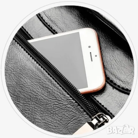 Дамска чанта-раница Angel Black, снимка 12 - Чанти - 49108714