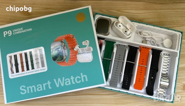 Комплект Смарт Часовник със слушалки , снимка 1 - Смарт гривни - 42531405