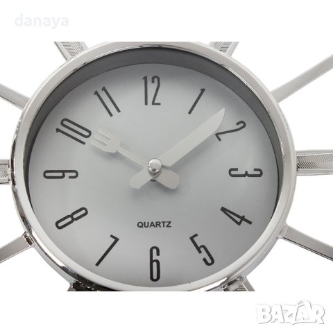 2531 Модерен кухненски часовник вилици и лъжици Декор за кухня, снимка 4 - Стенни часовници - 41316968