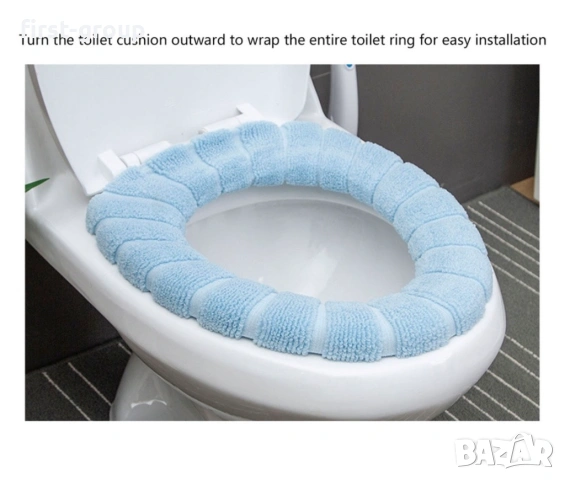 Пухкаво покривало за тоалетна седалка, мека подложка за тоалетна чиния, снимка 11 - Други стоки за дома - 53047369