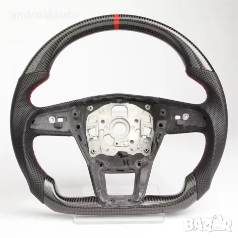 Кожен/Карбонов Спортен Волан Audi A3/A4/A5/A6/A7/Q3/Q5/Q7, снимка 4 - Аксесоари и консумативи - 48777757