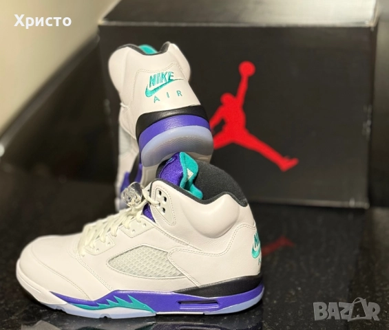 Мъжки маратонки Air Jordan 5 Retro OG “Grape”, снимка 3 - Маратонки - 52980518