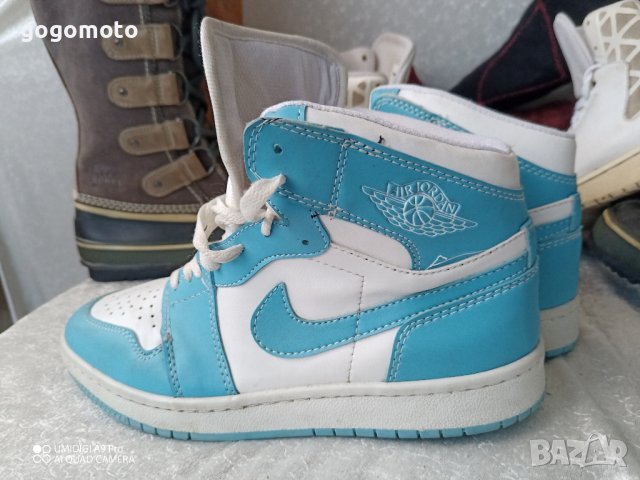 Nike® AIR Jordan® унисекс маратонки кецове баскет кецове, синьо белите Nike® AIR Jordan®, 39 - 40, снимка 4 - Маратонки - 44244312