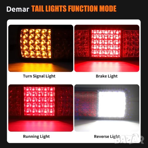 NWpangu LED задни светлини за ремарке, снимка 2 - Аксесоари и консумативи - 41647746