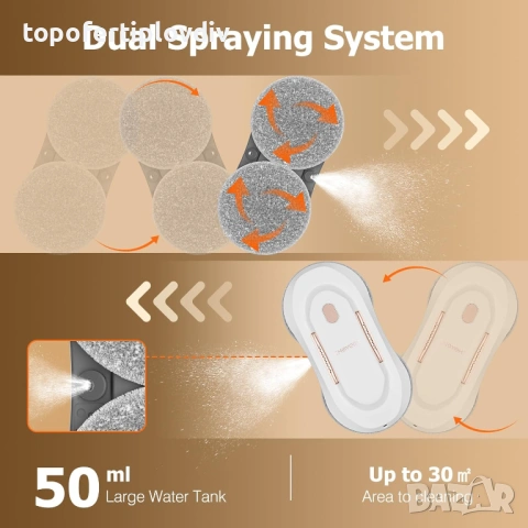 Робот за прозорци CHOVERY window cleaning robot,Гаранция, снимка 7 - Прахосмукачки - 53721554