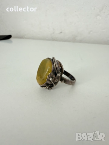 Сребърен пръстен стил - Ар Нуво. №7581, снимка 2 - Гривни - 52303145