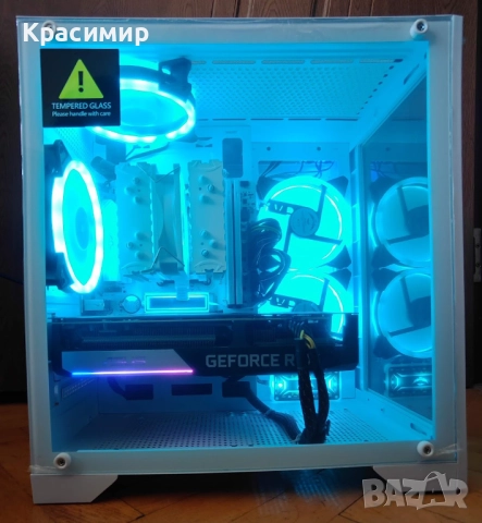 Геймърски компютър Ryzen 5500, GeForce RTX 3060ti,32gb ddr4,1tb nvme