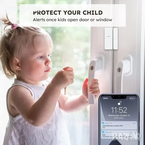 Автономна WiFi алармена система AGSHOME, снимка 5 - Аналогови камери - 49106107