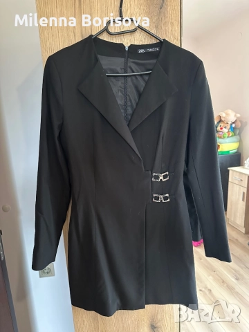 Рокля тип сако Zara, снимка 2 - Рокли - 51921422