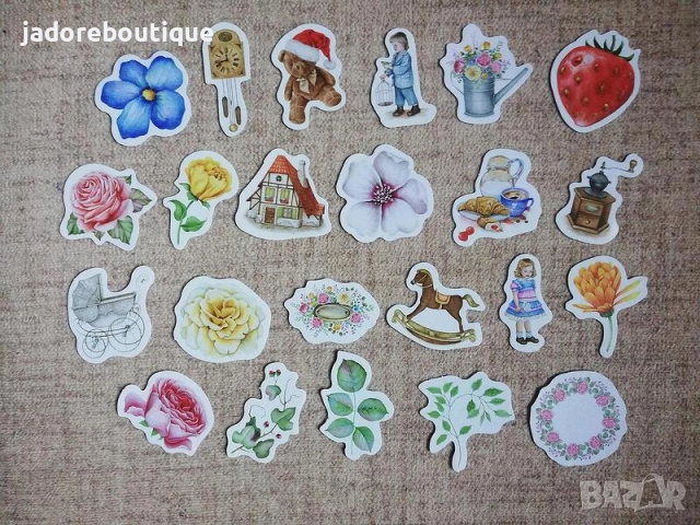 Скрапбук стикери за декорация планер 23 бр /комплект - различни видове, снимка 4 - Други - 38248929