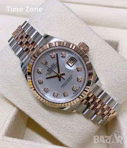Rolex Datejust 36mm Two-Tone Rose Gold MOP Dial Automatic Дамски Различни Варианти, снимка 5 - Дамски - 48183169