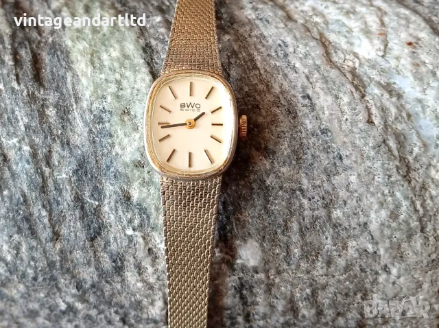 Колекционерски часовник BWC, Swiss made, позлатен, работи