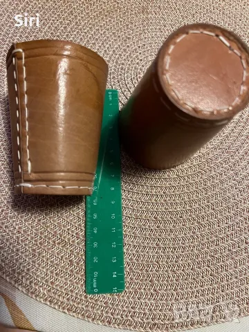 Кожена чаша за барбут с пет зара, снимка 5 - Други игри - 35625125