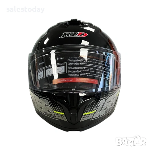 Модуларна Каска flip-up, Черно / Неон, S*M*L*XL, снимка 6 - Аксесоари и консумативи - 53870684