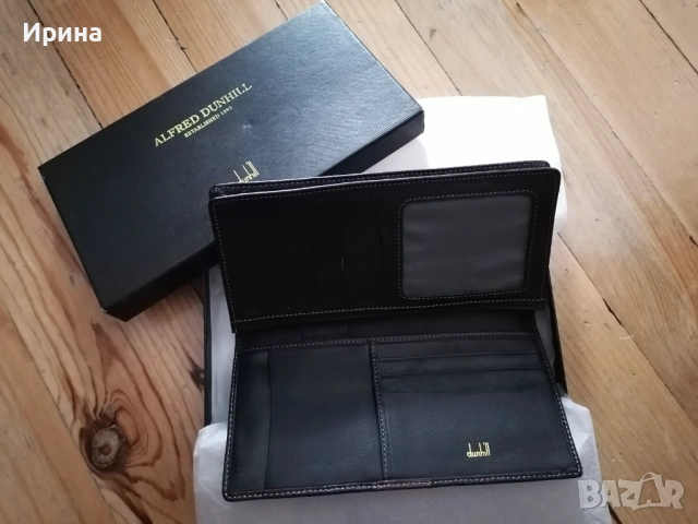 Портмоне ALFRED DUNHILL , естествена кожа, снимка 9 - Портфейли, портмонета - 53352162