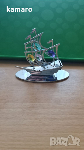 фигурка кораб с кристали Swarovski , снимка 1