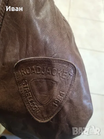 Мъжко кожено яке Strellson road jacket 1984, снимка 5 - Якета - 56341372