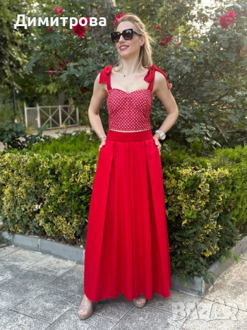 Пола памук-сатен S-M, снимка 2 - Поли - 52004308