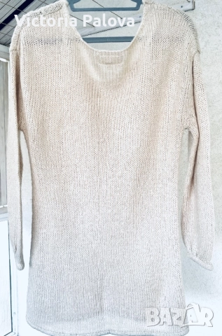 VINTAGE COUTURE пуловер в екрю нюанс, снимка 9 - Блузи с дълъг ръкав и пуловери - 51763021