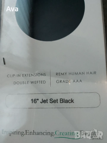 Beauty Works черни удължения за коса 16 инча , снимка 10 - Аксесоари за коса - 49052937