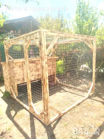 Кокошарник, Дървена клетка за пилета, снимка 4 - За птици - 50312014