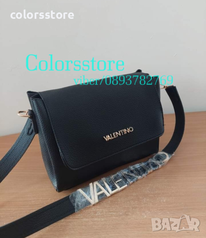 Черна чанта Valentino кодSG-Z62, снимка 3 - Чанти - 44768123