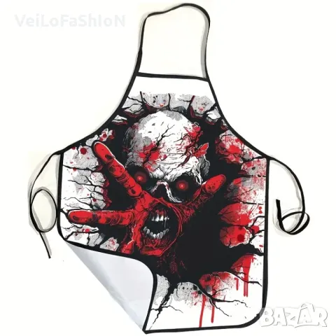 Нова страшна готварска престилка Череп, снимка 3 - Подаръци за мъже - 47888224