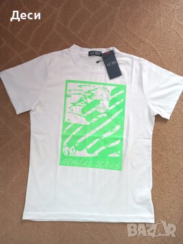 ARMANI JEANS мъжка тениска нова с етикет, снимка 3 - Тениски - 49209482