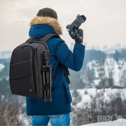 Водоустойчива раница за фотоапарат, раница, фотографска чанта, органайзер, камера, аксесоари обектив, снимка 6 - Чанти, стативи, аксесоари - 49484515
