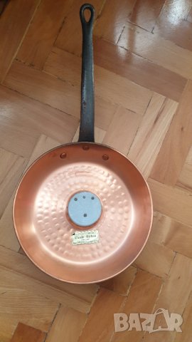 Стар барометър меден тиган, снимка 6 - Антикварни и старинни предмети - 42563567