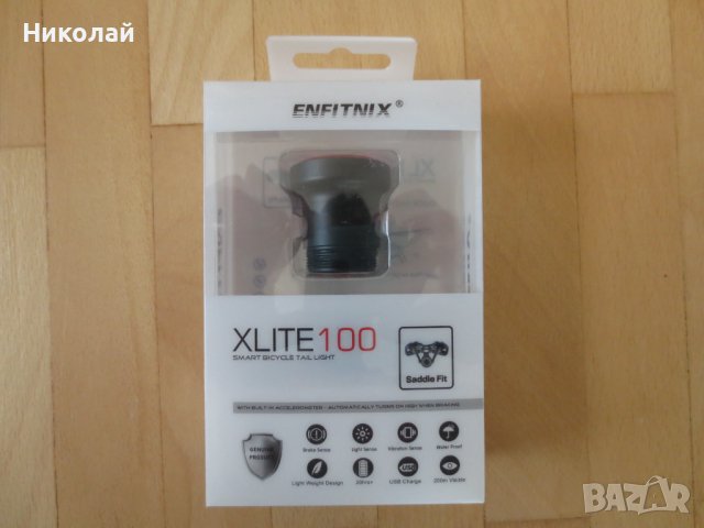enfitnix xlite 100 rear light осветление за колело, снимка 2 - Аксесоари за велосипеди - 44392427