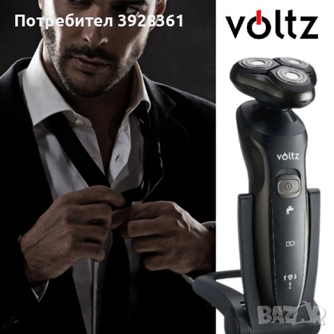 Самобръсначка Voltz OV51814A, USB, 3W, черна, 2 ГОДИНИ ГАРАНЦИЯ, снимка 1