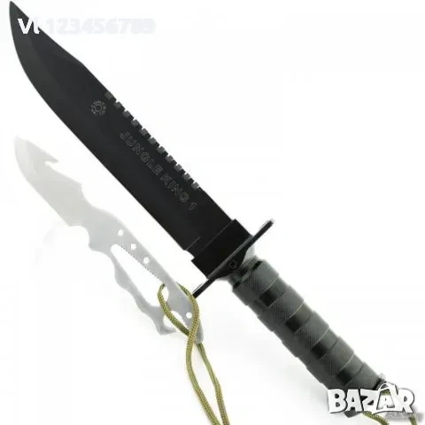 Ловен нож JUNGLE KING А-19 Черен/Бял-220х355, снимка 3 - Ножове - 53847311